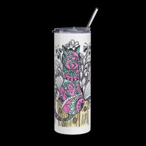 Double Cat Tumbler by Momma Balisti - 20oz Stainless Steel Tumbler @MommaBalisti